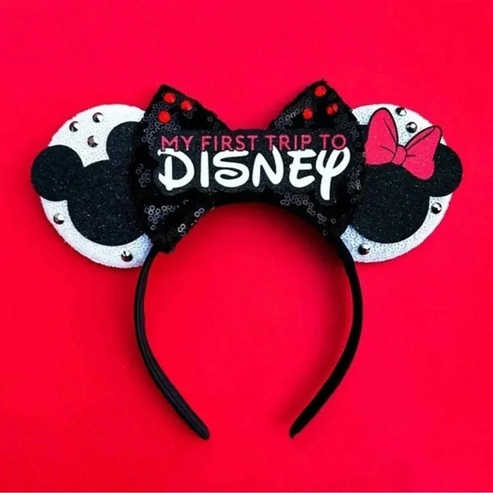 Disney My First Trip Mickey Mouse Ears Headband Disneyland WDW